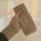 CozyTouch Fingerless Knit Gloves