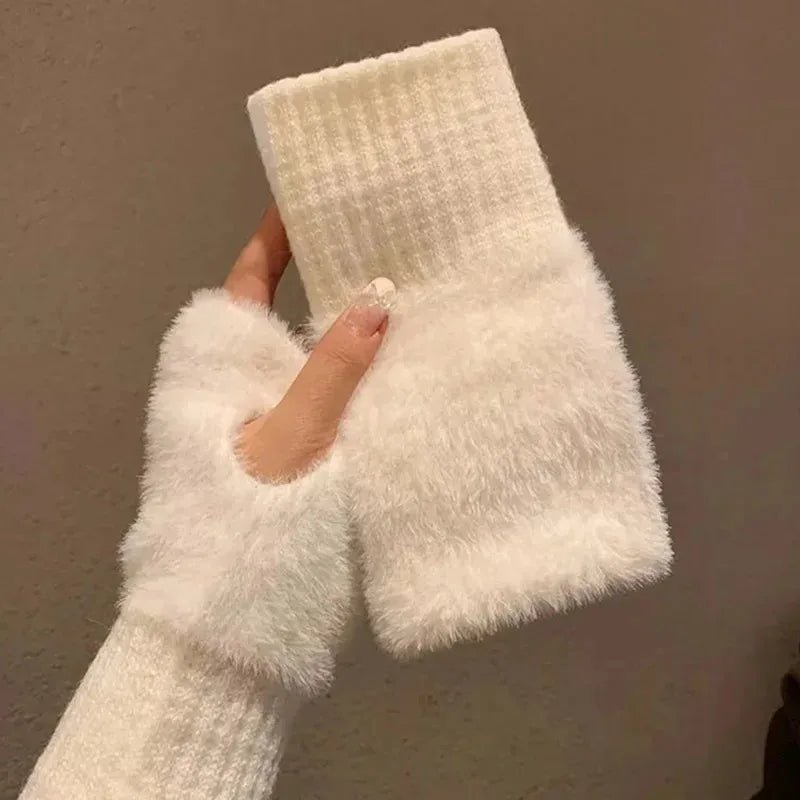CozyTouch Fingerless Knit Gloves