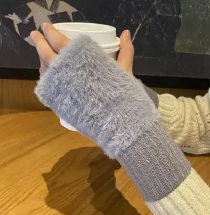 CozyTouch Fingerless Knit Gloves