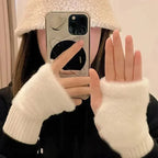 CozyTouch Fingerless Knit Gloves